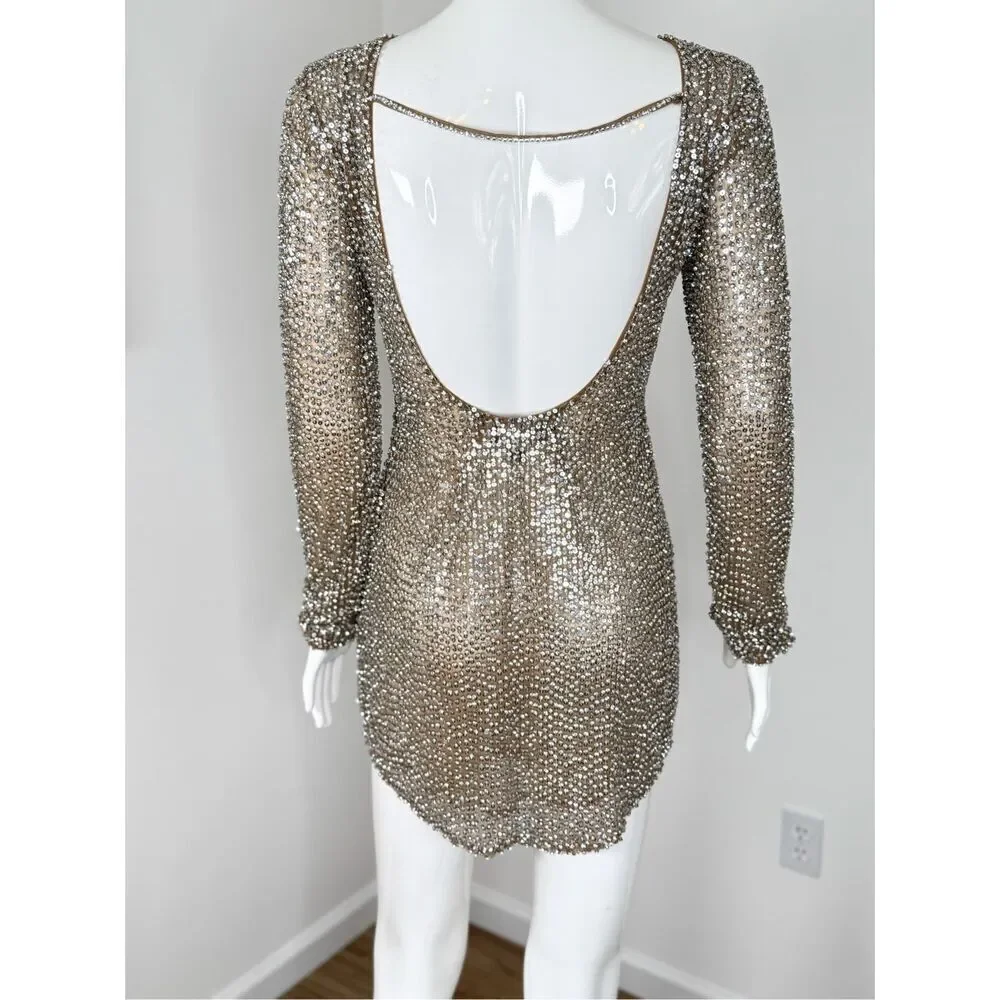 Retrofete Malaya Sequin Embellished Dress Size XS